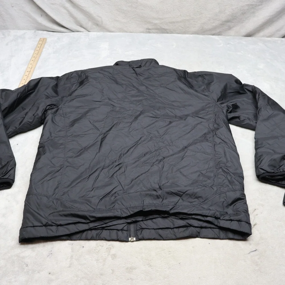 North Face Jacket Mens Medium Black Full Zip Light Outdoor Hiking Wind Trekking